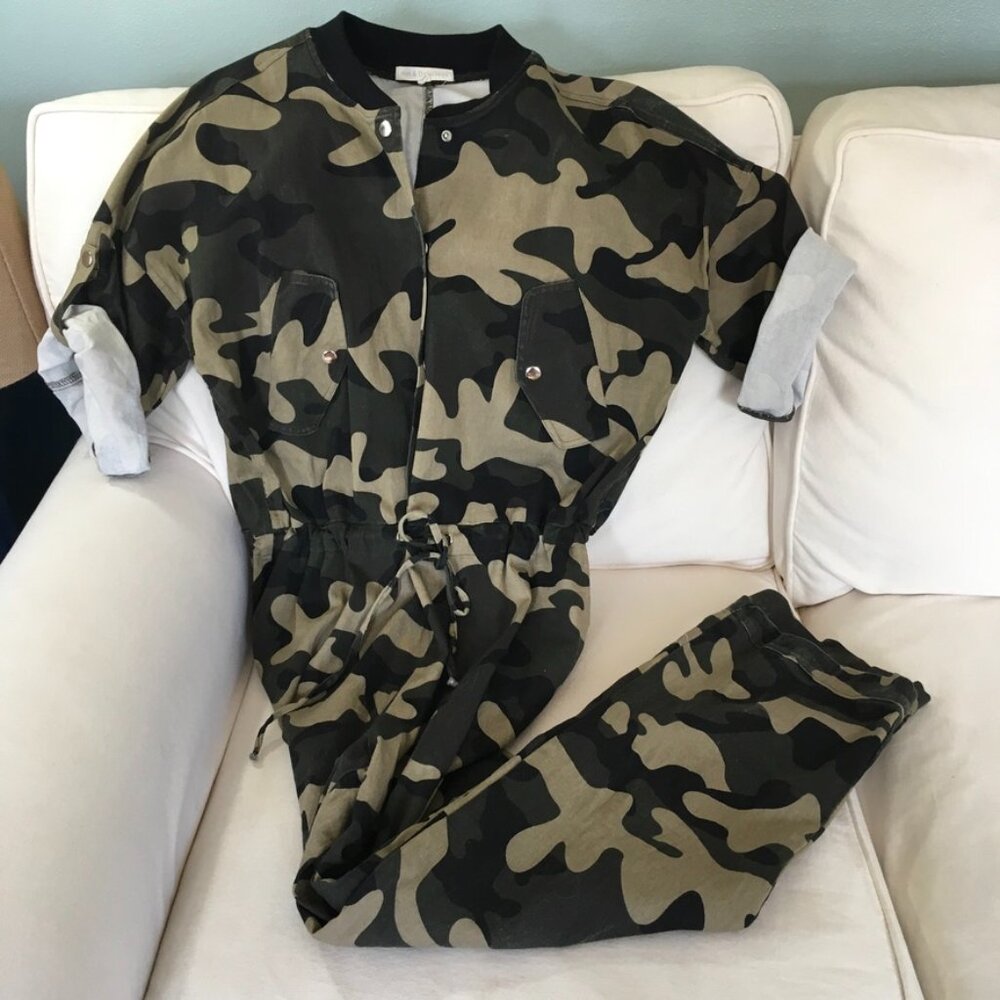 Hot & Delicious Camo Jumpsuit